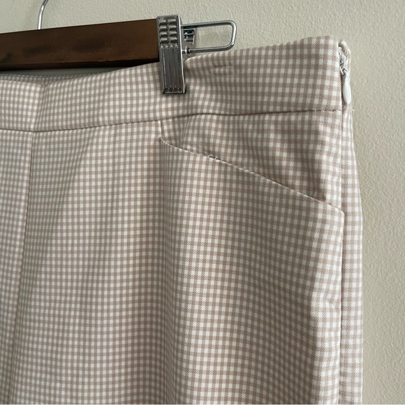 NWT LOFT Outlet Gingham Trousers - Picture 3 of 10